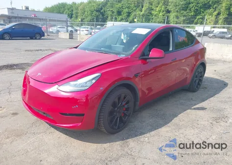 2021 Tesla Model Y Long Range Dual Motor All-Wheel Drive из США, поврежденный, VIN 5YJYGDEEXMF092431